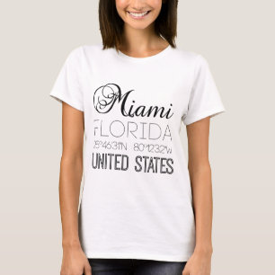 Miami, Florida, elegant Verenigde Staten T-shirt