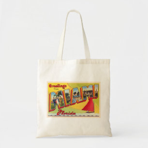 Miami Florida FL  groot Briefkaart Tote Bag