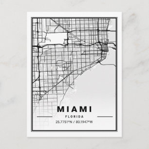 Miami Florida FL Verenigde Staten Briefkaart