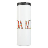 Miami, Florida - Geel/Oranje Thermosbeker (Achterkant)