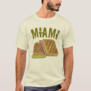 Miami Florida Ham Swiss Cheese Cuban Sandwich T-shirt