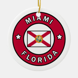Miami Florida Keramisch Ornament