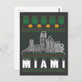 Miami Florida Lelijke Kerstmis Briefkaart (Voorkant / Achterkant)