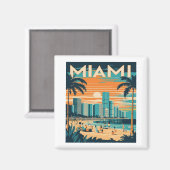  Miami Florida Magneet (Voorkant / Achterkant)