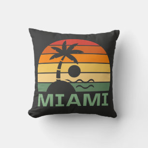 Miami Florida  Palm Trees Summer Beach Kussen