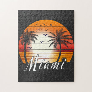 Miami Florida Palm Trees Summer Beach Legpuzzel