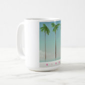 Miami, florida palmreisposter. koffiemok (Voorkant links)