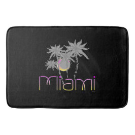 Miami, Florida Palms Modern Cool Badmat