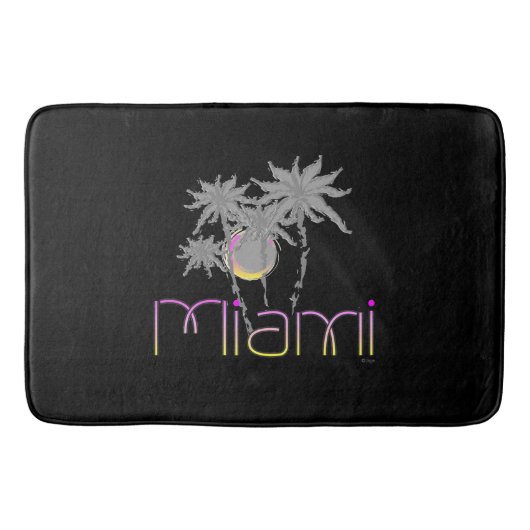 Miami, Florida Palms Modern Cool Badmat (Voorkant)