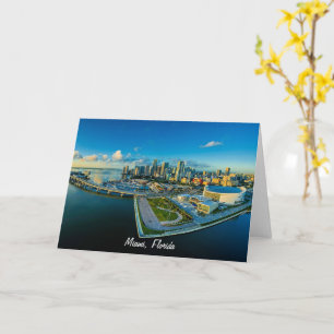 Miami, Florida, panoramisch uitzicht, Kaart