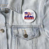 Miami Florida Patriotic Button (In situ)