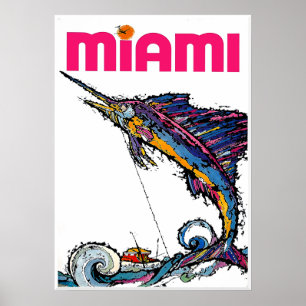 Miami, Florida reisposter Poster