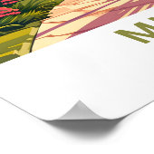 Miami Florida Reisprint Poster (Hoek)