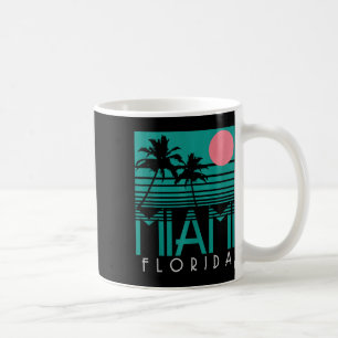 Miami Florida Retro Palm Trees Beach Summe Koffiemok