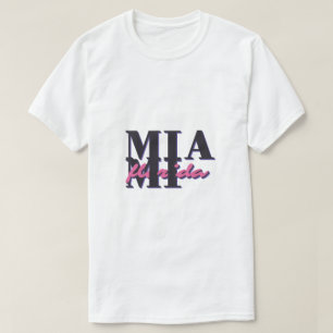 Miami Florida – Retro Vetgedrukte Typografie Grafi T-shirt