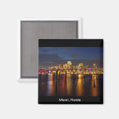 Miami Florida Skyline au Night Magnet (Recto/Verso)