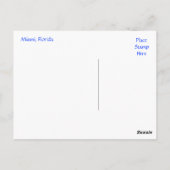 Miami Florida Skyline en Harbour Briefkaart (Achterkant)