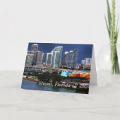 Miami, Florida skyline Kaart (Voorkant)