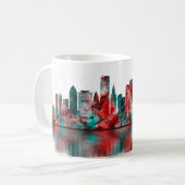 Miami Florida Skyline Koffiemok (Voorkant links)