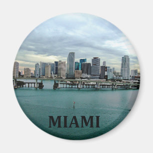 Miami Florida Skyline Magneet