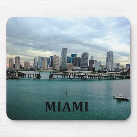 Miami Florida Skyline Muismat (Voorkant)