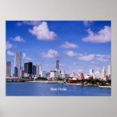 Miami, Florida Skyline Poster (Voorkant)