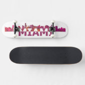 Miami Florida Skyline Skateboard (Horizontaal)