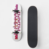 Miami Florida Skyline Skateboard (Voorkant)