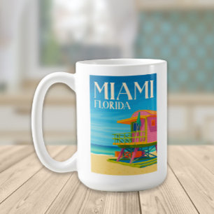 Miami Florida South Beach Reddingsbrigade Art Deco Koffiemok