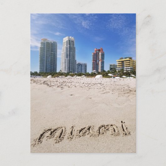 Miami Florida South Beach Reizen Briefkaart (Voorkant)