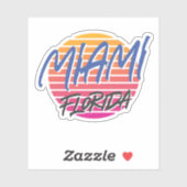 Miami Florida Sticker (Vel)
