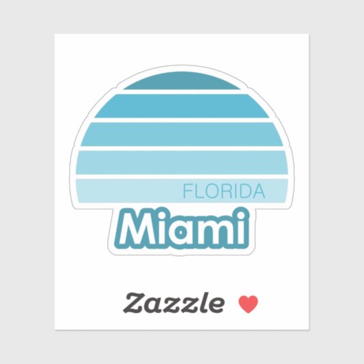 Miami Florida Sticker (Vel)