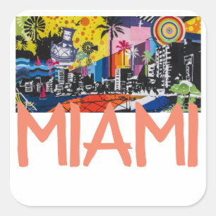 Miami Florida Stickers