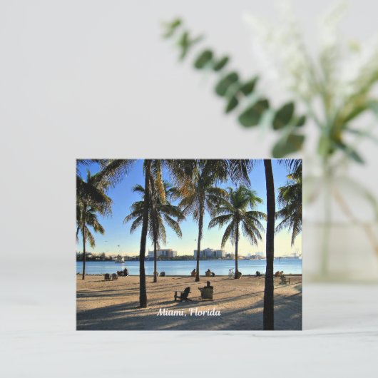 Miami, Florida strand Briefkaart (Staand voorkant)