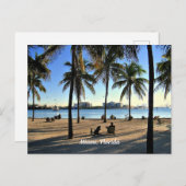 Miami, Florida strand Briefkaart (Voorkant / Achterkant)