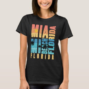 Miami Florida Summer Beach Sunset T-shirt