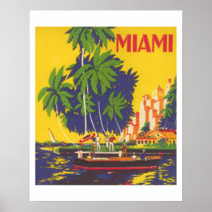 Miami Florida toerisme 1930 Poster