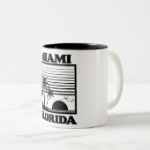 Miami, Florida Tweekleurige Koffiemok (Voorkant rechts)