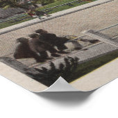 Miami, Florida - Uitzicht van Bayfront Park & Hote Poster (Hoek)