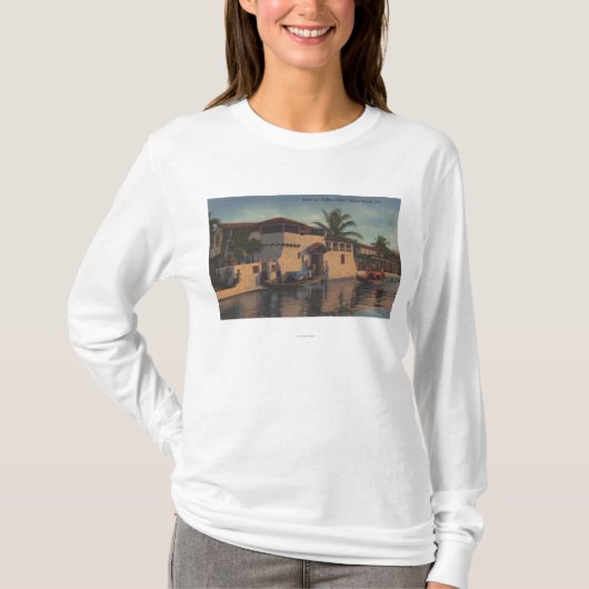 Miami, Florida - Uitzicht van het Huis op het Coll T-shirt (Voorkant)