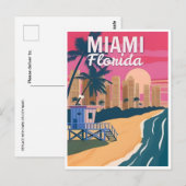 Miami Florida Verenigde Staten van Amerika Briefkaart (Voorkant / Achterkant)