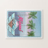 Miami Florida Vintage-poster Legpuzzel (Horizontaal)
