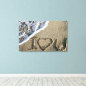 Miami, Florida, VS. Ik hou van je Canvas Afdruk (Insitu (Houten vloer))