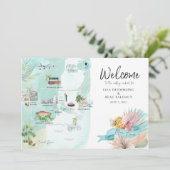 Miami Floride | Carte d'itinéraire du week-end Mar (Debout devant)