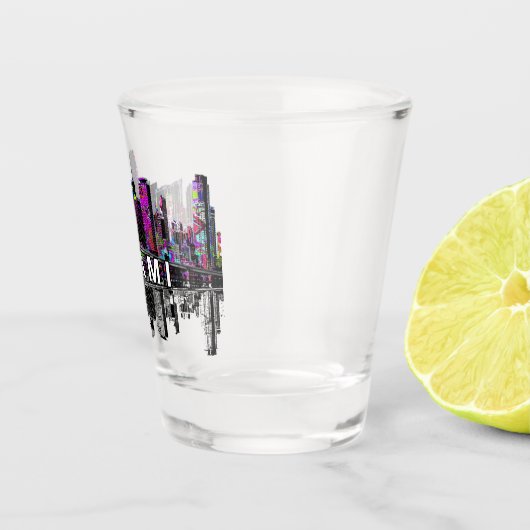 Miami, Floride en graffiti Tiré verre (Droite)