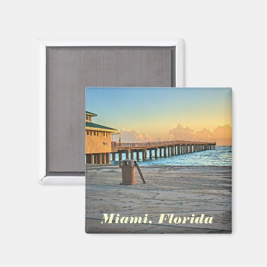 Miami, Floride Magnet (Recto/Verso)