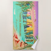 Miami Fun in de Sun Towel Strandlaken (Voorkant)