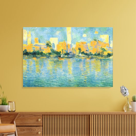 MIAMI - Gewikkeld Canvas (Insitu (Woonkamer))