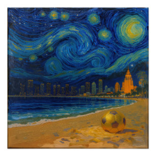 Miami Gouden Kust Voetbal Fijn Perfect Poster
