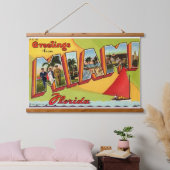 Miami Greeting Hangend Wandkleed (Slaapkamer)